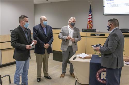 Board Recognizes Chris Cuny and Russ Childers for Years of School Board Service  